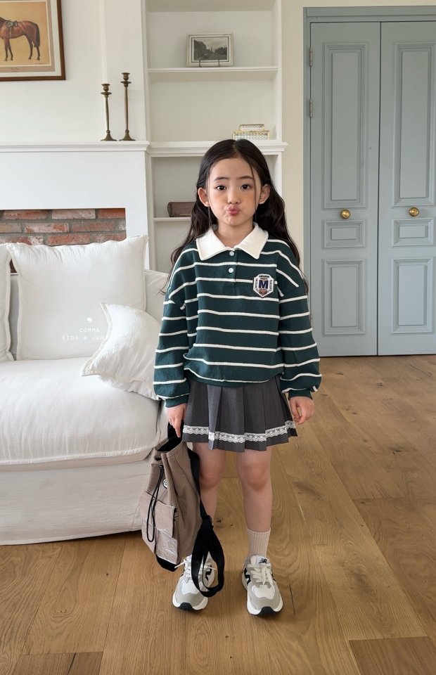Comma - Korean Children Fashion - #childofig - Collar Sweatshirt - 5