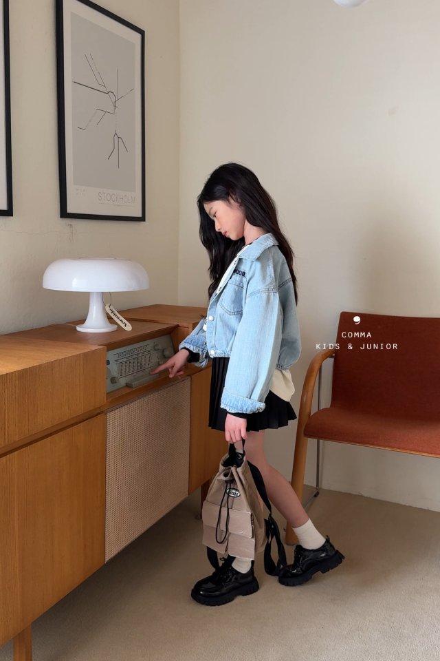 Comma - Korean Children Fashion - #childofig - Soft Denim Jacket - 2
