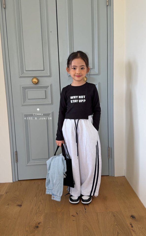 Comma - Korean Children Fashion - #childofig - Cutline Double Stripe Pants - 12