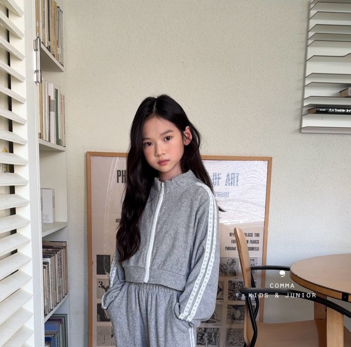 Comma - Korean Children Fashion - #childofig - Terry Zip-up - 5