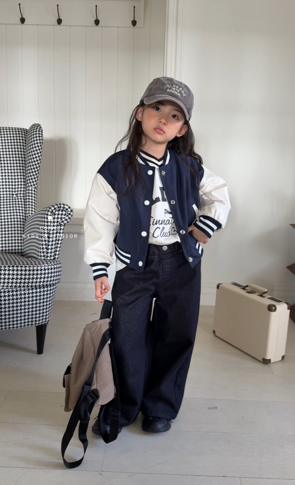 Comma - Korean Children Fashion - #stylishchildhood - Baseball Jumper - 4