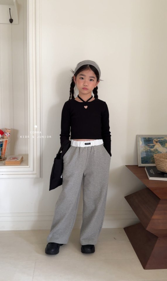 Comma - Korean Children Fashion - #childofig - Contrast Label Pants - 5