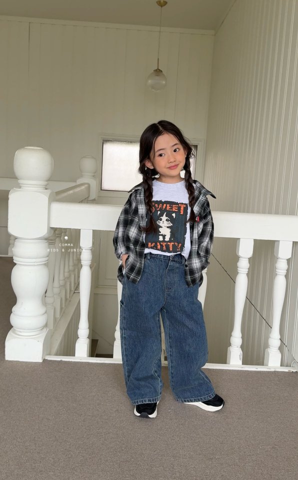 Comma - Korean Children Fashion - #childofig - Sweet Cat Tee - 3