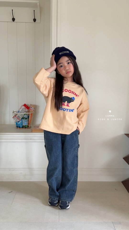 Comma - Korean Children Fashion - #childofig - Carpenter Denim Pants - 12