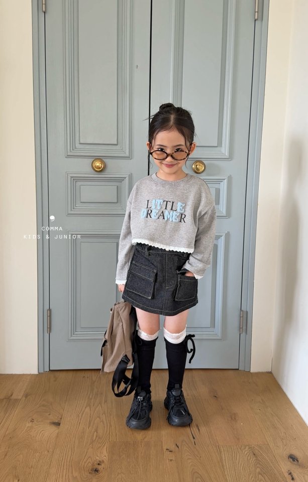 Comma - Korean Children Fashion - #childofig - Lace Print Tee - 2
