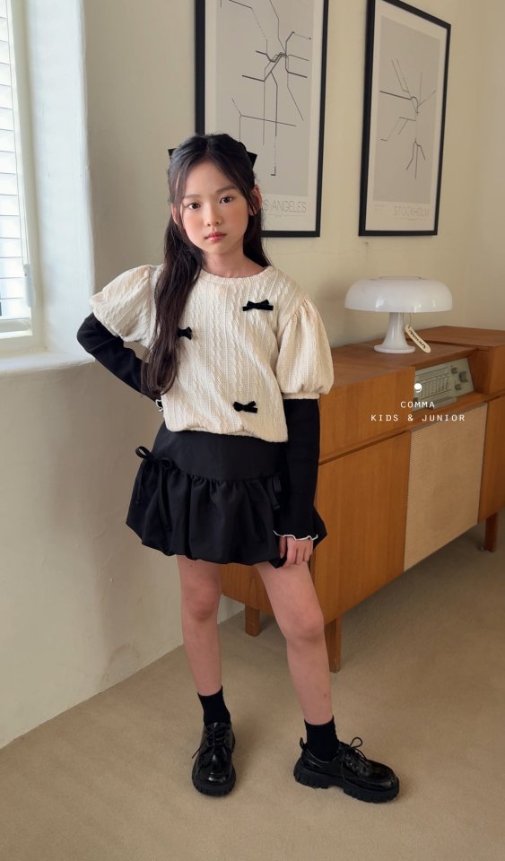 Comma - Korean Children Fashion - #childrensboutique - Pumpkin Balloon Skirt (Black) - 10