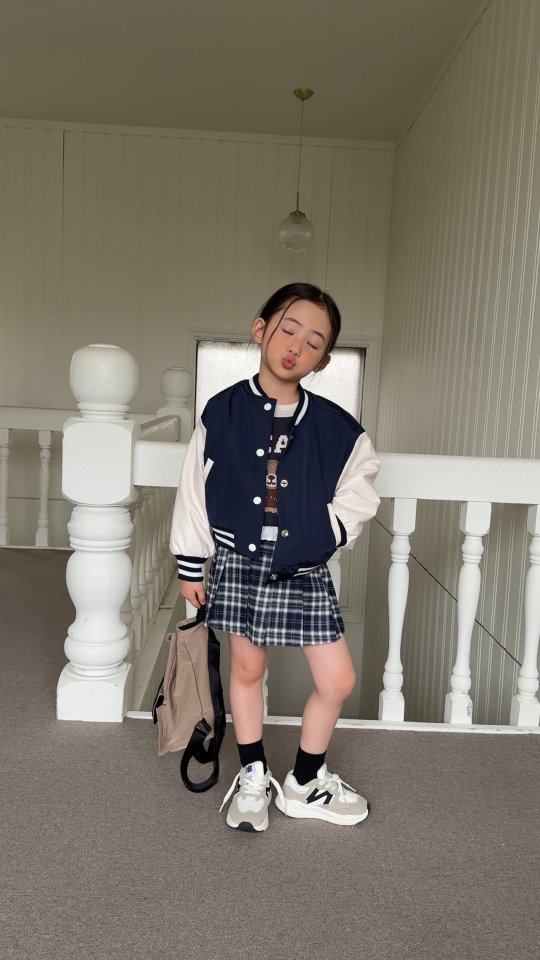 Comma - Korean Children Fashion - #childrensboutique - Baseball Jumper - 5
