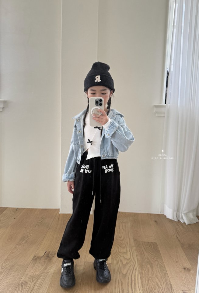 Comma - Korean Children Fashion - #childrensboutique - Diagonal Ribbon Tee - 12