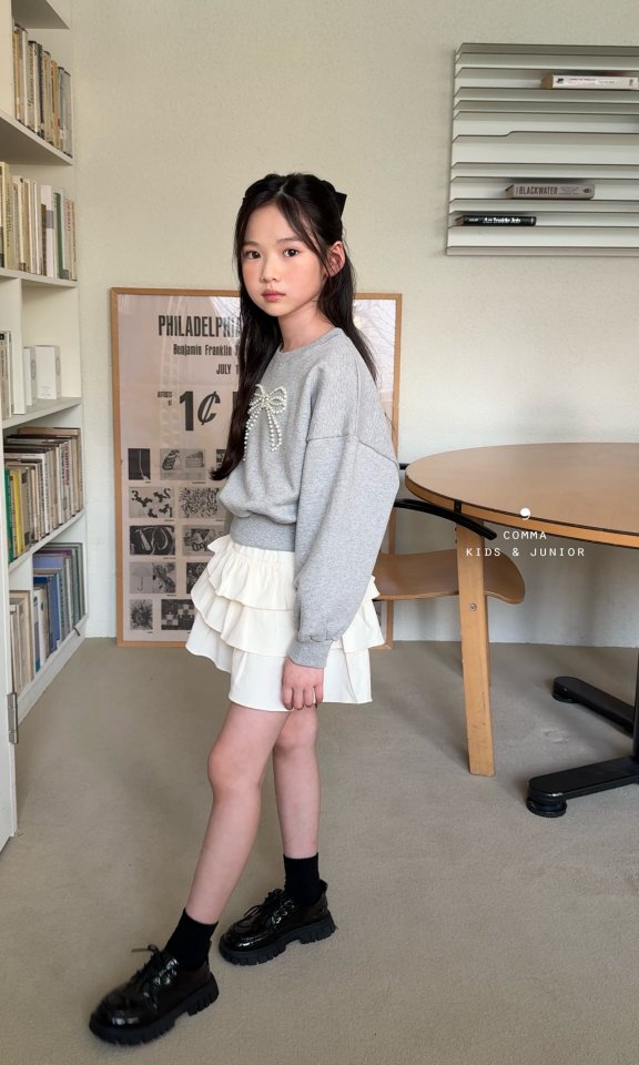 Comma - Korean Children Fashion - #childrensboutique - Corduroy Tiered Skirt - 2