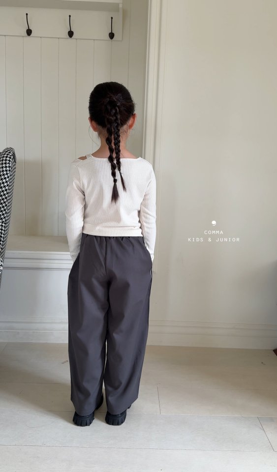 Comma - Korean Children Fashion - #childrensboutique - Contrast Band Slacks - 9