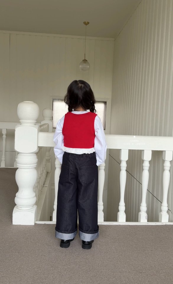 Comma - Korean Children Fashion - #childrensboutique - Lace Bustier - 6