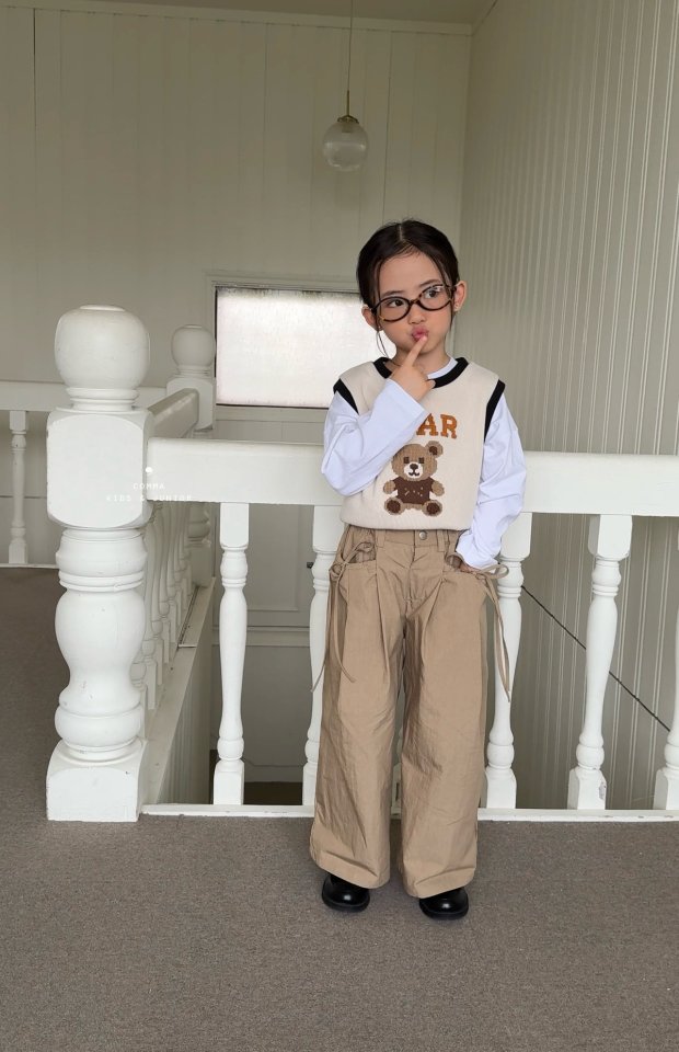 Comma - Korean Children Fashion - #designkidswear - Embroidered Vest - 12