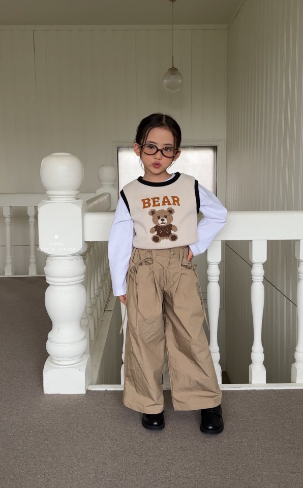 Comma - Korean Children Fashion - #designkidswear - Single Line Print Tee - 10