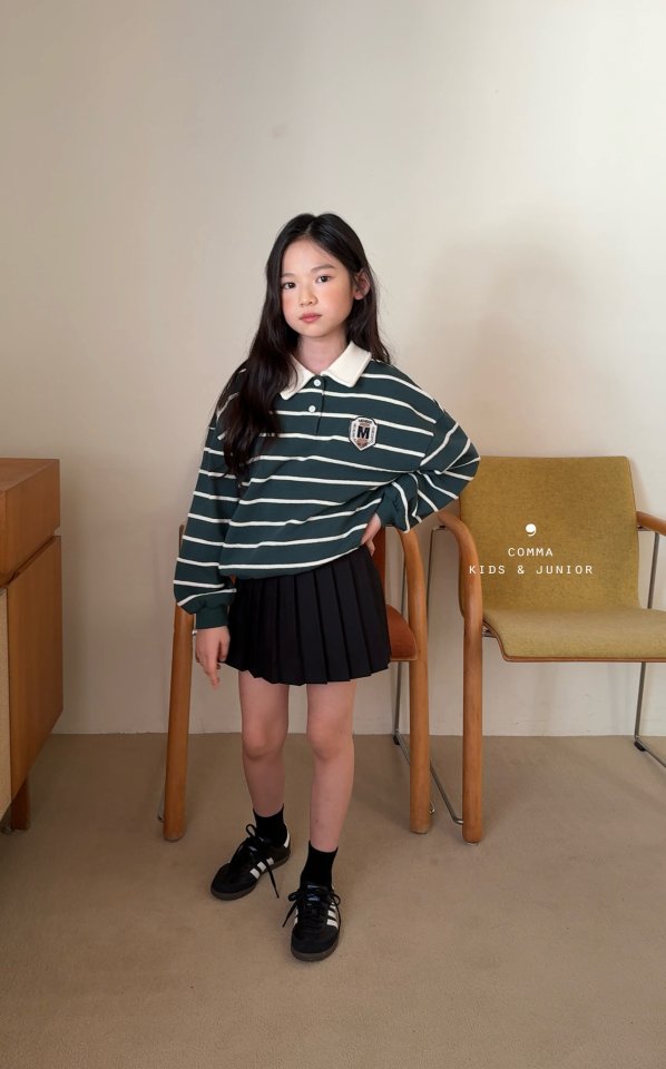 Comma - Korean Children Fashion - #designkidswear - Collar Sweatshirt - 7