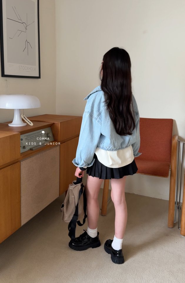 Comma - Korean Children Fashion - #childrensboutique - Soft Denim Jacket - 4