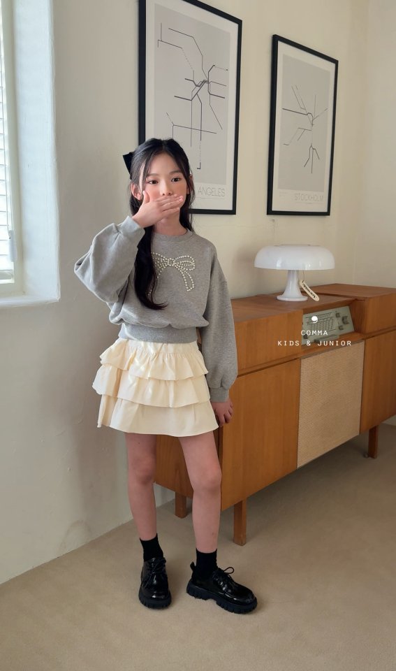 Comma - Korean Children Fashion - #designkidswear - Corduroy Tiered Skirt - 3