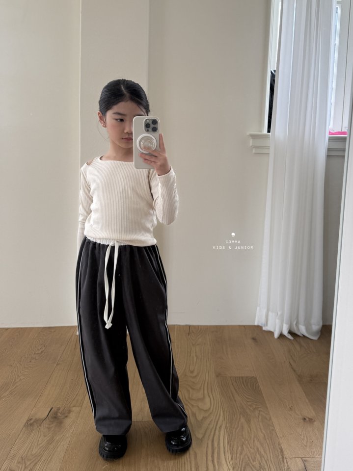 Comma - Korean Children Fashion - #designkidswear - Contrast Band Slacks - 10