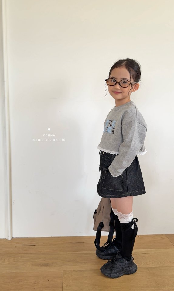 Comma - Korean Children Fashion - #childrensboutique - Lace Print Tee - 4