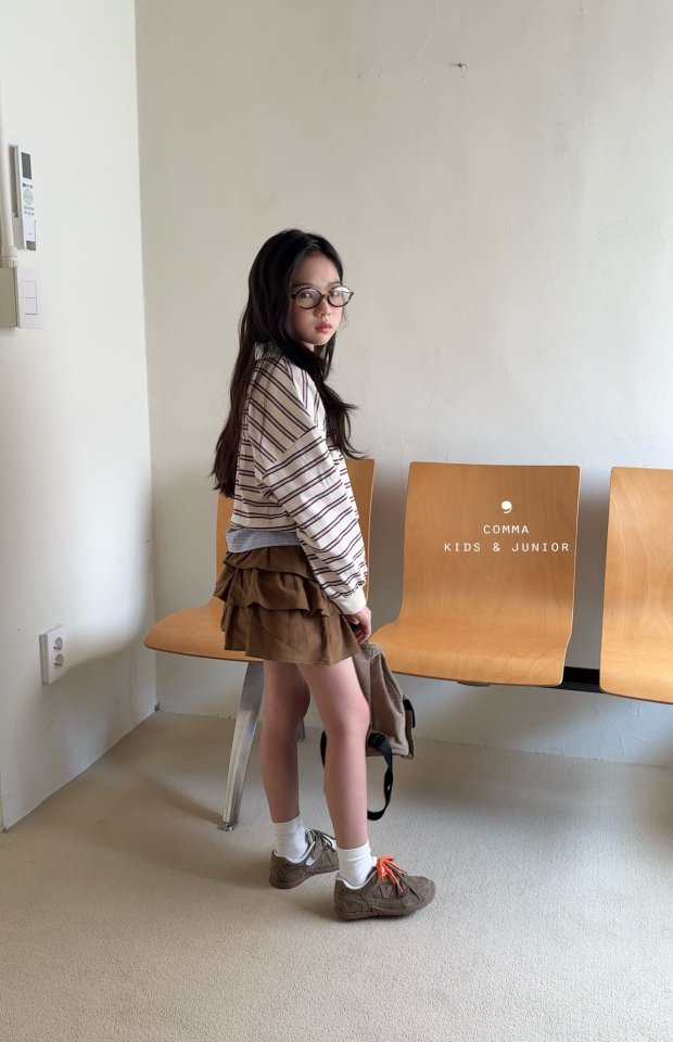 Comma - Korean Children Fashion - #discoveringself - Short Crop Sweatshirt - 5