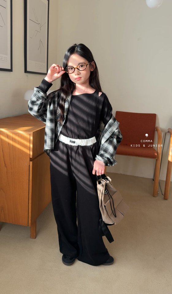 Comma - Korean Children Fashion - #fashionkids - Check Shirt