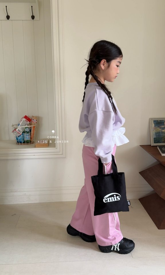Comma - Korean Children Fashion - #discoveringself - Pearl Ribbon Sweatshirt - 4