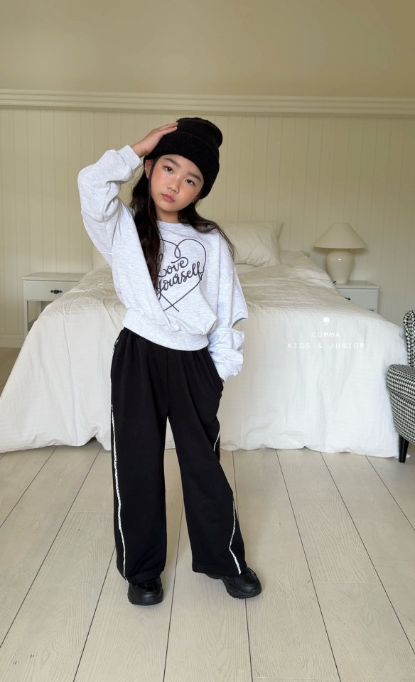 Comma - Korean Children Fashion - #fashionkids - Slit Sweatshirt - 3