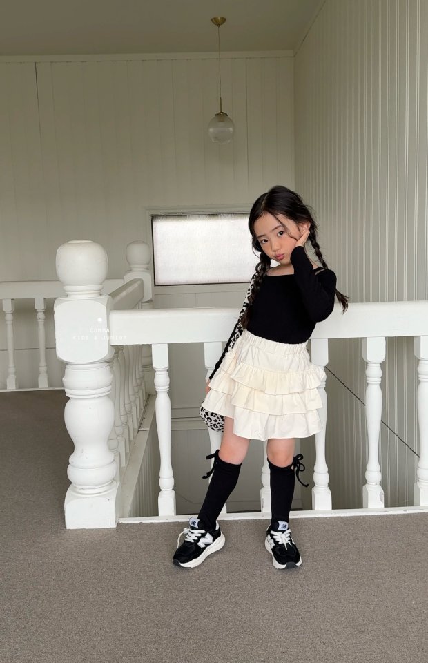 Comma - Korean Children Fashion - #fashionkids - Corduroy Tiered Skirt - 5