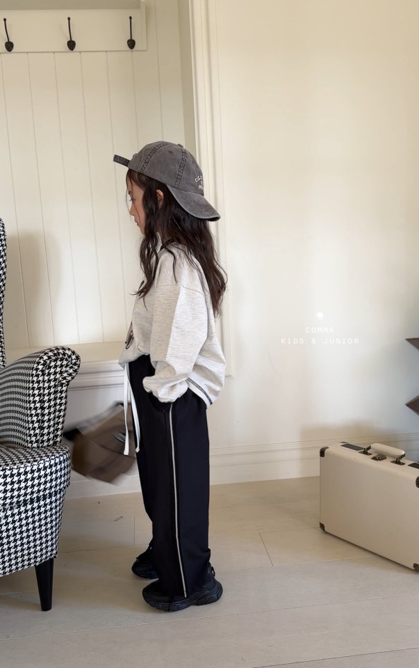 Comma - Korean Children Fashion - #fashionkids - Contrast Band Slacks - 12