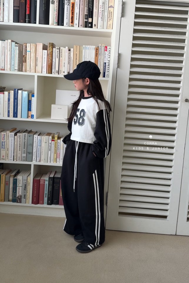 Comma - Korean Children Fashion - #kidsshorts - Cutline Double Stripe Pants