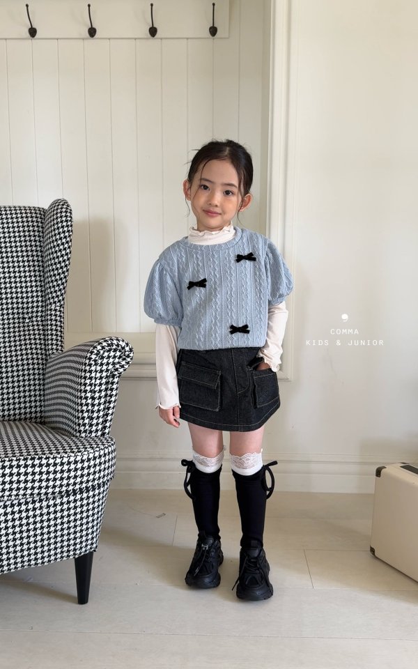 Comma - Korean Children Fashion - #kidsshorts - Short Sleeve Knit