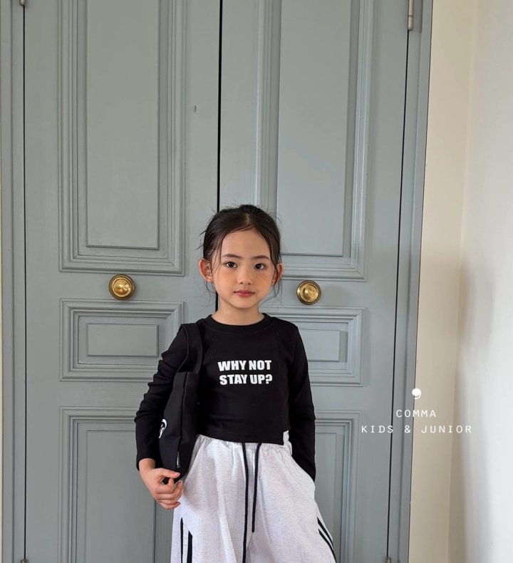 Comma - Korean Children Fashion - #kidsstore - Asymmetrical Print Tee