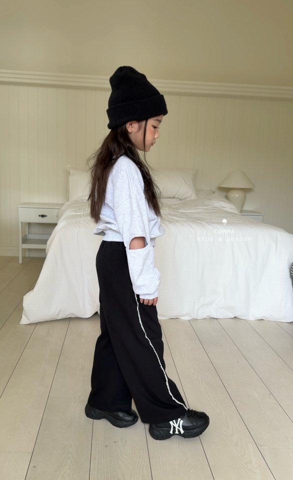 Comma - Korean Children Fashion - #kidsstore - Slit Sweatshirt - 5