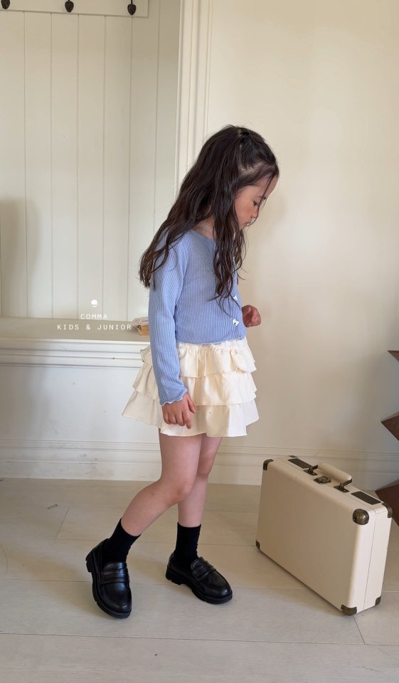 Comma - Korean Children Fashion - #kidsstore - Corduroy Tiered Skirt - 7