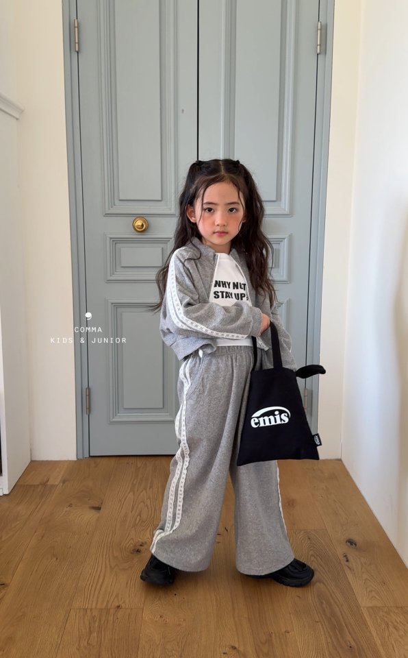 Comma - Korean Children Fashion - #kidzfashiontrend - Terry Zip-up - 12