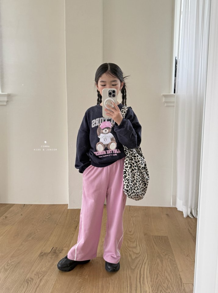 Comma - Korean Children Fashion - #kidzfashiontrend - Bear Sweatshirt - 10