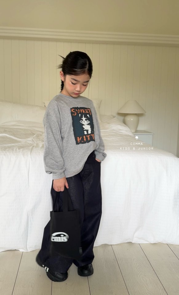 Comma - Korean Children Fashion - #kidzfashiontrend - Sweet Cat Tee - 11