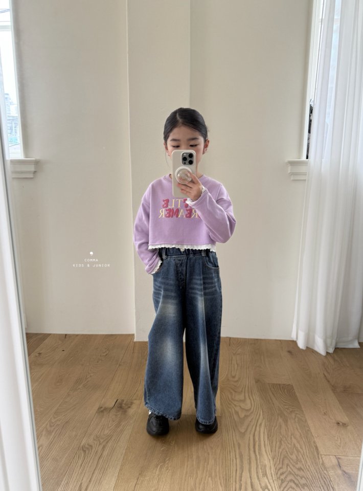 Comma - Korean Children Fashion - #kidzfashiontrend - Lace Print Tee - 9