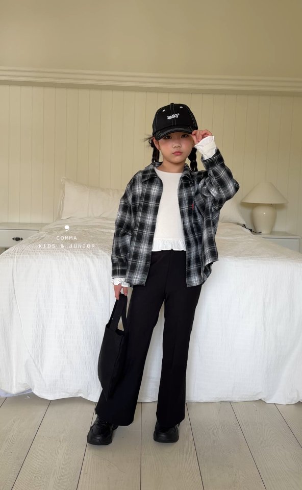 Comma - Korean Children Fashion - #Kfashion4kids - Wide Bootcut Pants - 4
