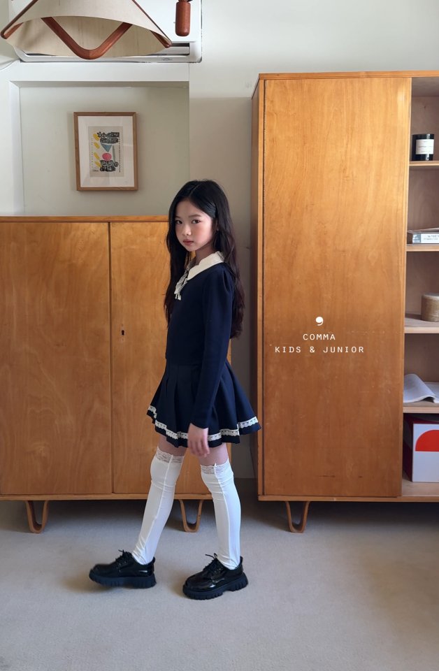 Comma - Korean Children Fashion - #Kfashion4kids - Lace Pleated Skirt - 4