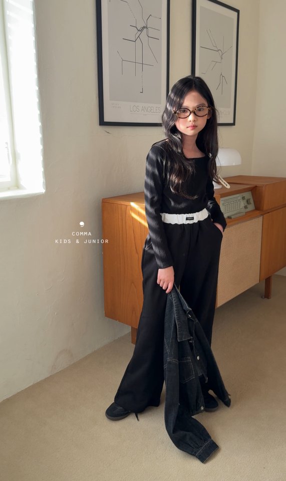 Comma - Korean Children Fashion - #littlefashionista - Shoulder Cut-Out Tee - 2