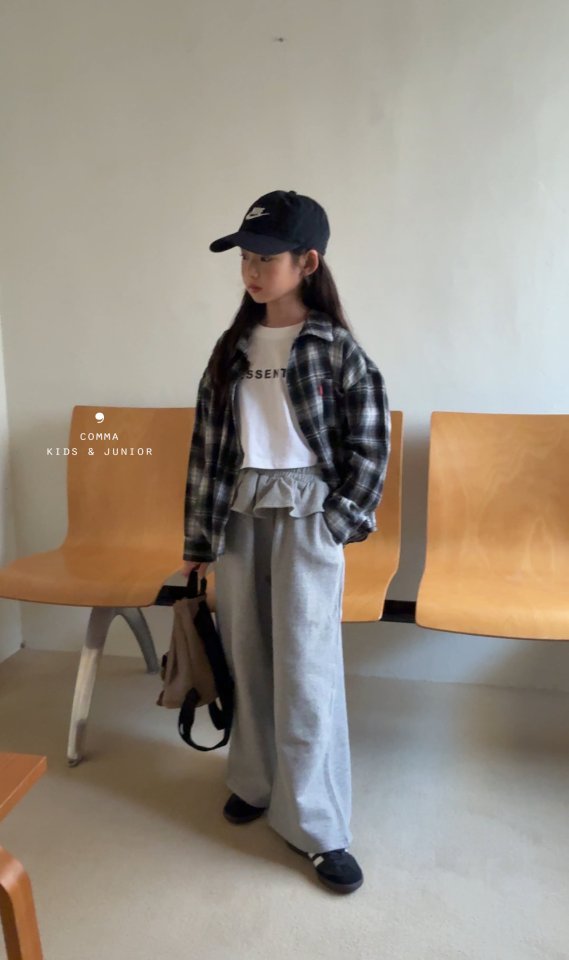 Comma - Korean Children Fashion - #littlefashionista - Single Line Print Tee - 4