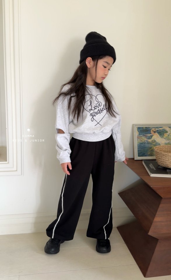 Comma - Korean Children Fashion - #magicofchildhood - Slit Sweatshirt - 9