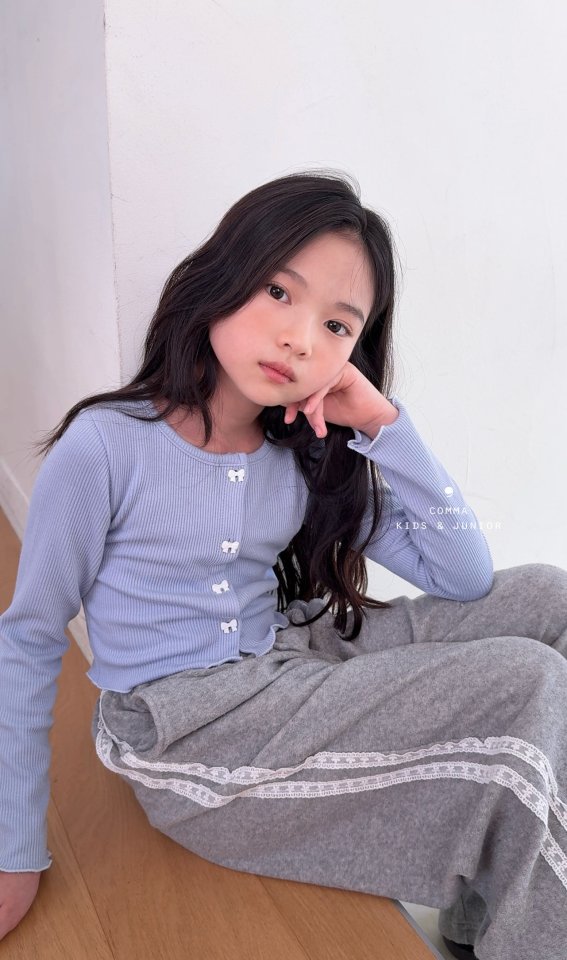 Comma - Korean Children Fashion - #magicofchildhood - Ribbon Cardigan - 3