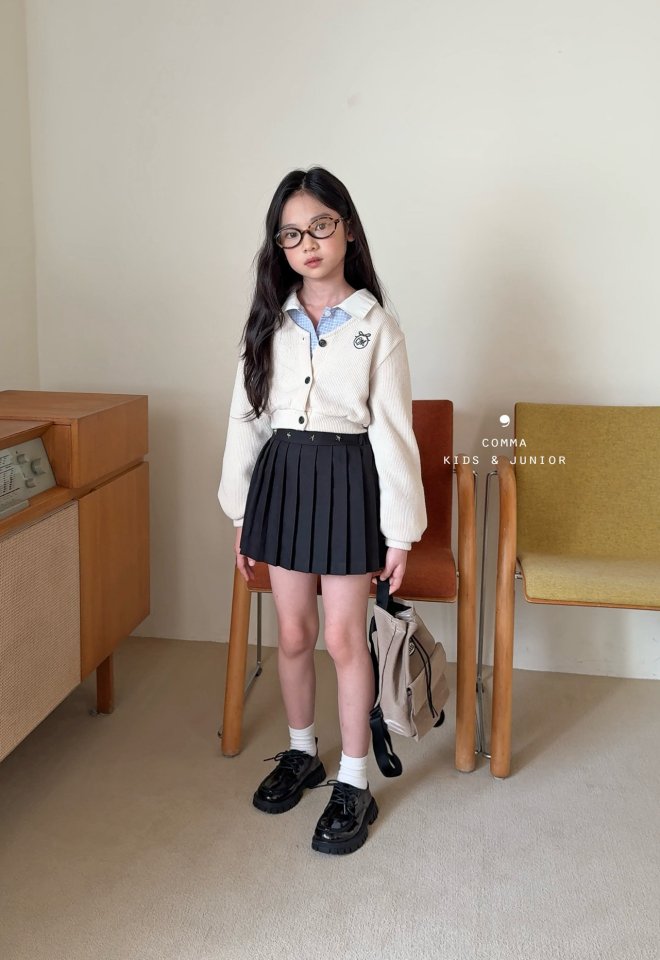 Comma - Korean Children Fashion - #magicofchildhood - Ribbon Embroidery Cardigan