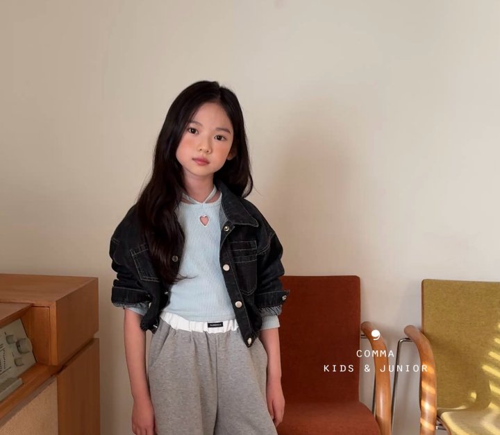 Comma - Korean Children Fashion - #magicofchildhood - Punched String Tee - 8