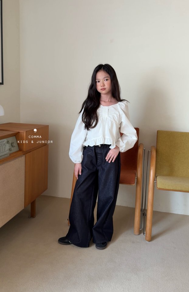 Comma - Korean Children Fashion - #littlefashionista - Big Ribbon Blouse - 4