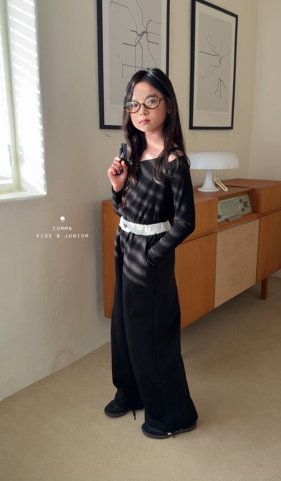 Comma - Korean Children Fashion - #magicofchildhood - Shoulder Cut-Out Tee - 3