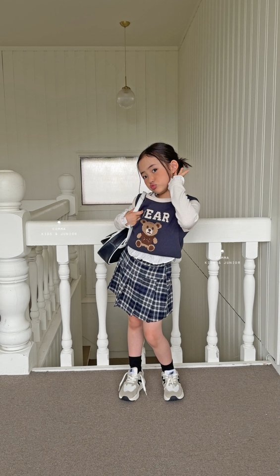 Comma - Korean Children Fashion - #minifashionista - Embroidered Vest - 7