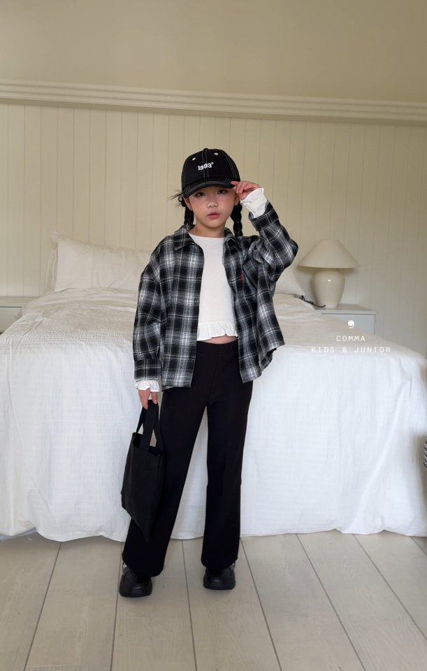 Comma - Korean Children Fashion - #minifashionista - Wide Bootcut Pants - 6