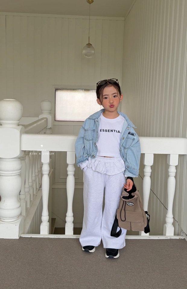 Comma - Korean Children Fashion - #minifashionista - Frill Wide Pants - 5